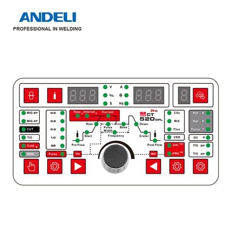 ANDELI MCT-520DPL PRO Schweißgerät 5 IN 1