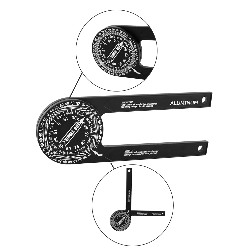 Präzise Miter Saw Protractor 7-Zoll Winkelmesser