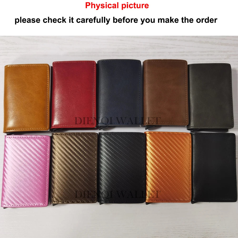 Carbon Fiber Slim Aluminium RFID Wallet