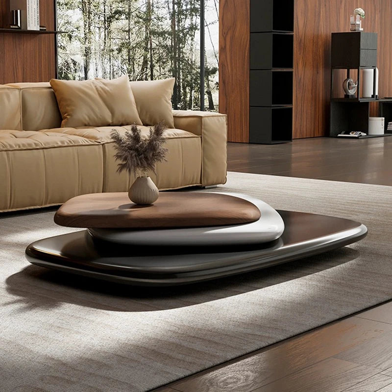 Eleganter Designer Couchtisch aus Massivholz
