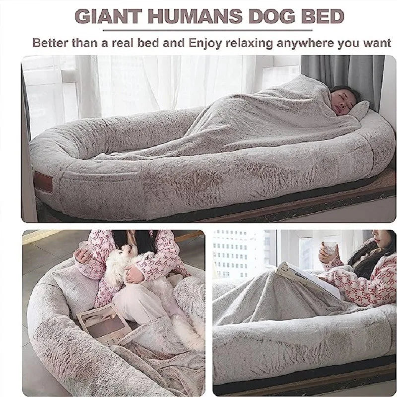 Große Hundebetten Winter Warm Abnehmbar und Waschbar