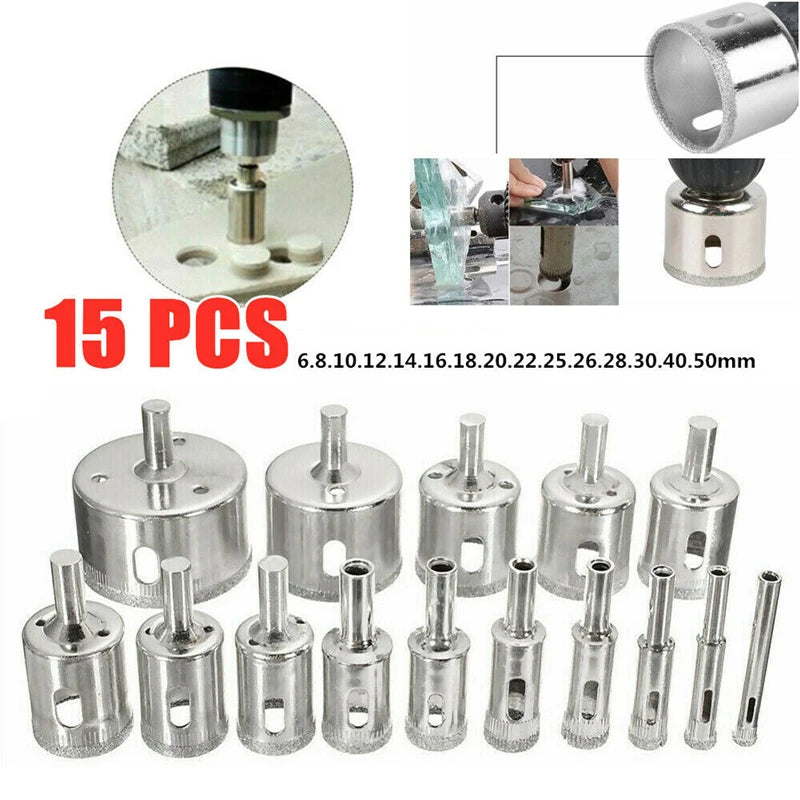 Diamant-Beschichteter Fliesenbohrer Set