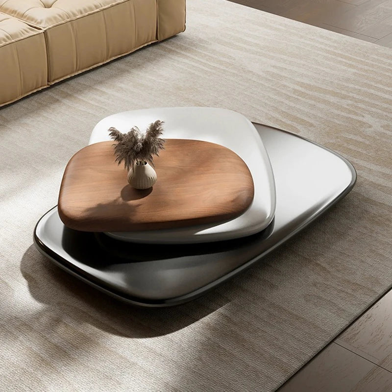 Eleganter Designer Couchtisch aus Massivholz