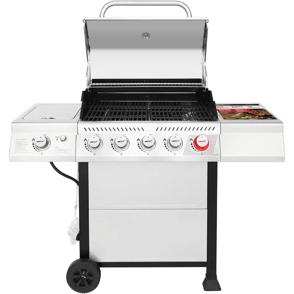 Hochleistungs-Edelstahl-Gasgrill mit 5 Brennern