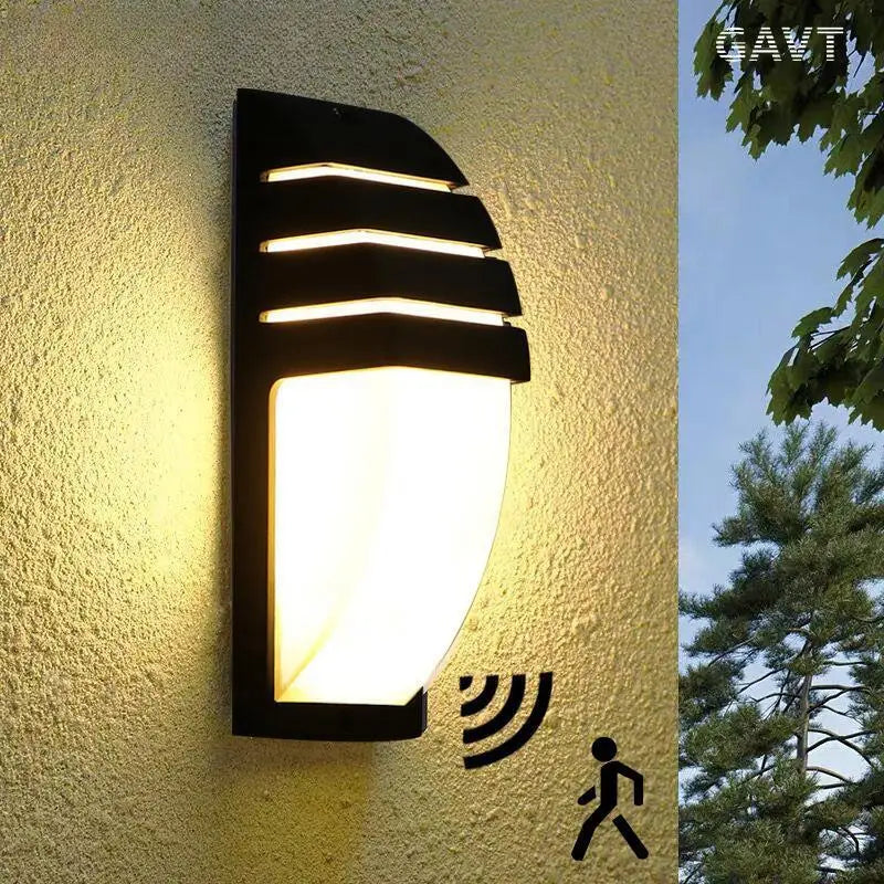 LED Außenwandlampe mit Radar-Bewegungssensor