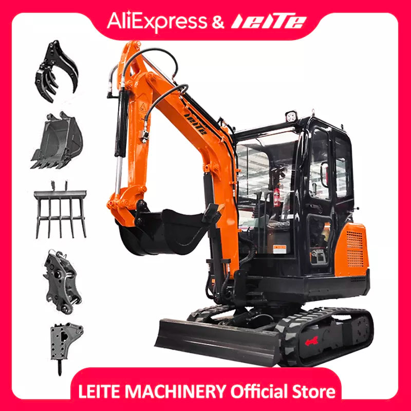 Hochwertiger 2-Tonnen-Mini-Bagger Euro 5/EPA