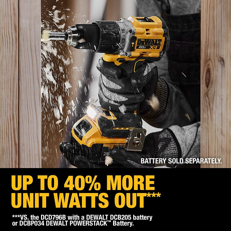 DEWALT DCD805 20V MAX XR Schlagbohrmaschine Handgehaltenes Infinitivvariables Handbohrgerät