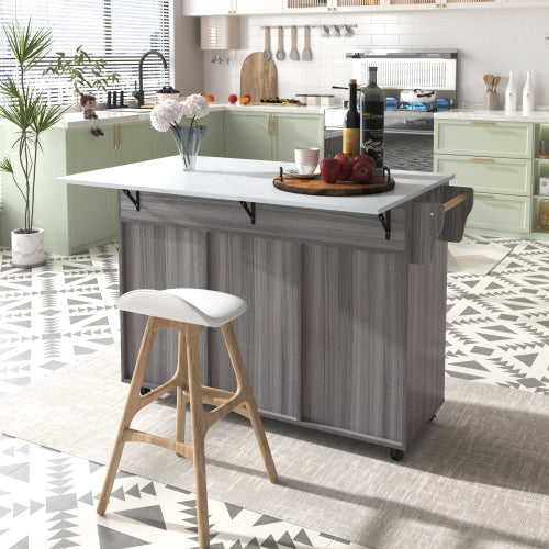 Multifunktionaler Servierwagen mit klappbarer Tischplatte – Multifunktional