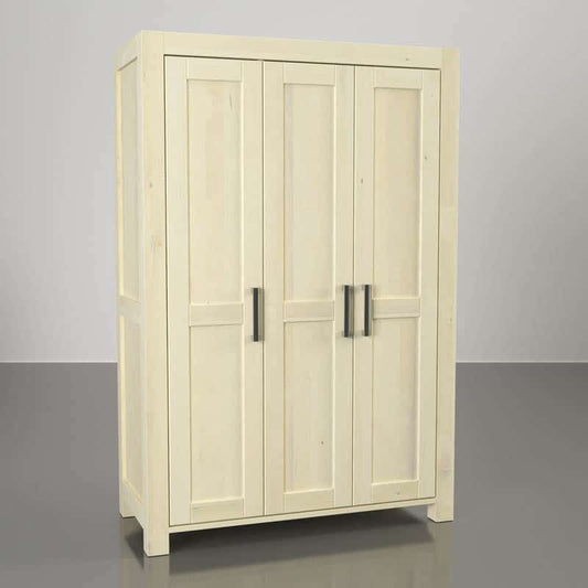 NATURA Kleiderschrank mit 3-Türig Massivholz