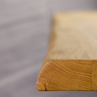 Esstisch Vigo Spider Gestell Eiche wildeiche massiv mit Baumkante geölt