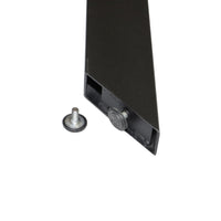 Esstisch Leeds Eiche Massiv 160-240cm - Spider Gestell Schwarz Metall