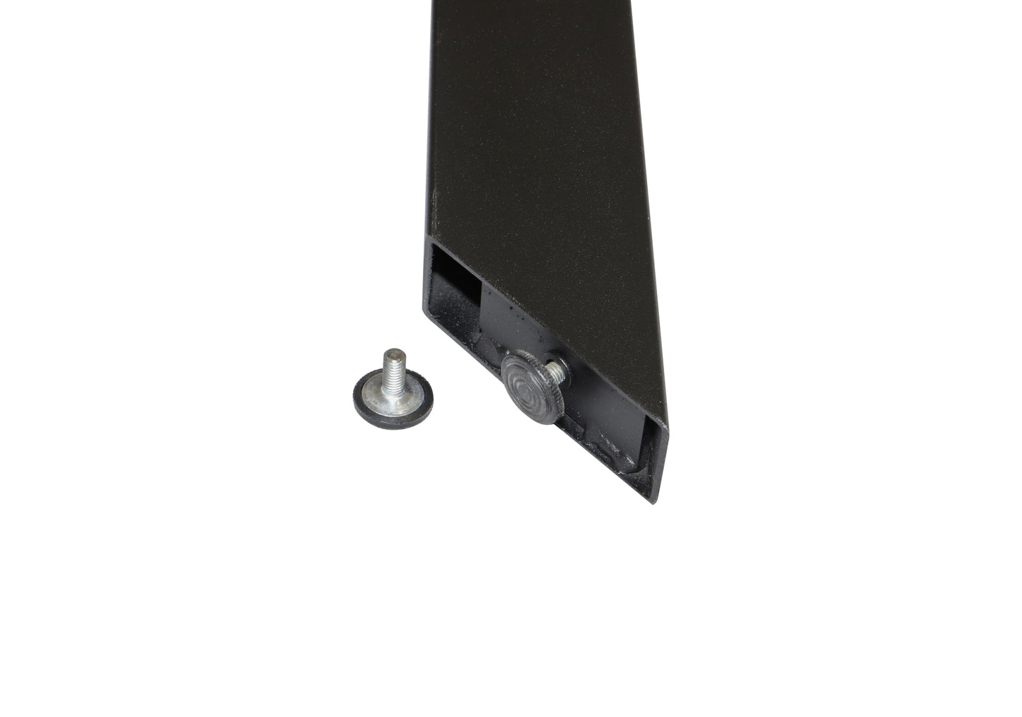 Esstisch Leeds Eiche Massiv 160-240cm - Spider Gestell Schwarz Metall