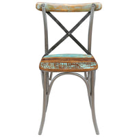 Dining Chairs, 2 Pieces, Reclaimed Solid Wood