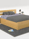 Nobis Kieferbett mit Bettkasten | Massivholz | Naturholz | 100% Bio-Bett inkl. Lattenrost