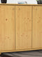 Anika Kommode Sideboard 110er | Anrichte | 3-Türig mit Regalfächer | 100% Bio Kiefer Massivholz