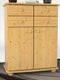 Anika Kommode Sideboard | Anrichte | 2-Türig | 4 Schubladen | 100% Bio Kiefer Massivholz