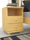 Claudia Kiefer Massivholz Nachttisch Nachtschrank | 2-Schubladen und 1 Regal | 100% Bio Kiefer