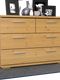 Nobis Kommode Sideboard | Anrichte | 4-Schubladen | 57cm hoch | 100% Bio Kiefer Massivholz