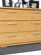 Nobis Kommode Sideboard | 3 große Schubladen | 57cm hoch | 100% Bio Kiefer Massivholz