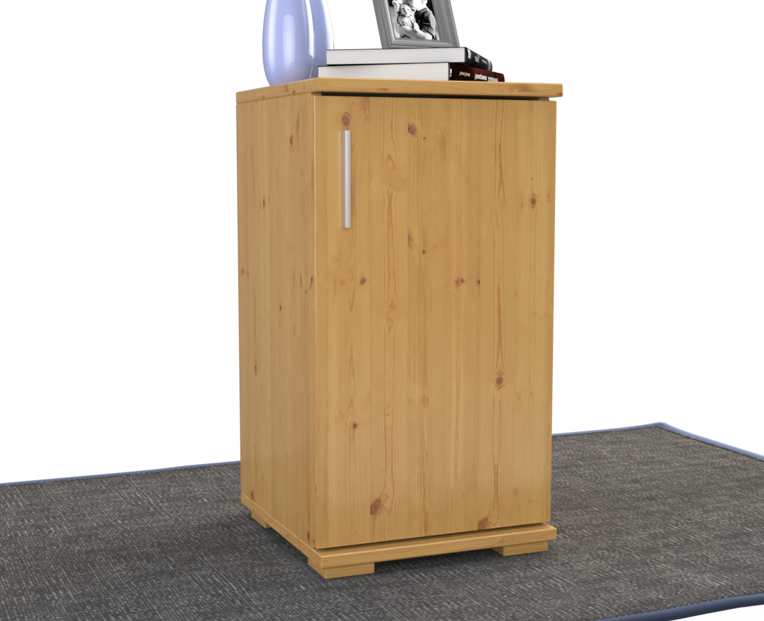 Nobis Kommode Sideboard | Anrichte | 1-Türig | 74cm hoch | 100% Bio Kiefer Massivholz