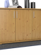 Nobis Kommode Sideboard | Anrichte | 3-Türig mit Regalböden | 100% Bio Kiefer Massivholz