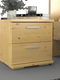Nobis Kiefer Massivholz Nachttisch Nachtschrank | 2-Schubladen | 100% Bio Kiefer