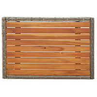 Garten Relaxsessel 2er Set mit Tisch - Polyrattan Lounge Möbel