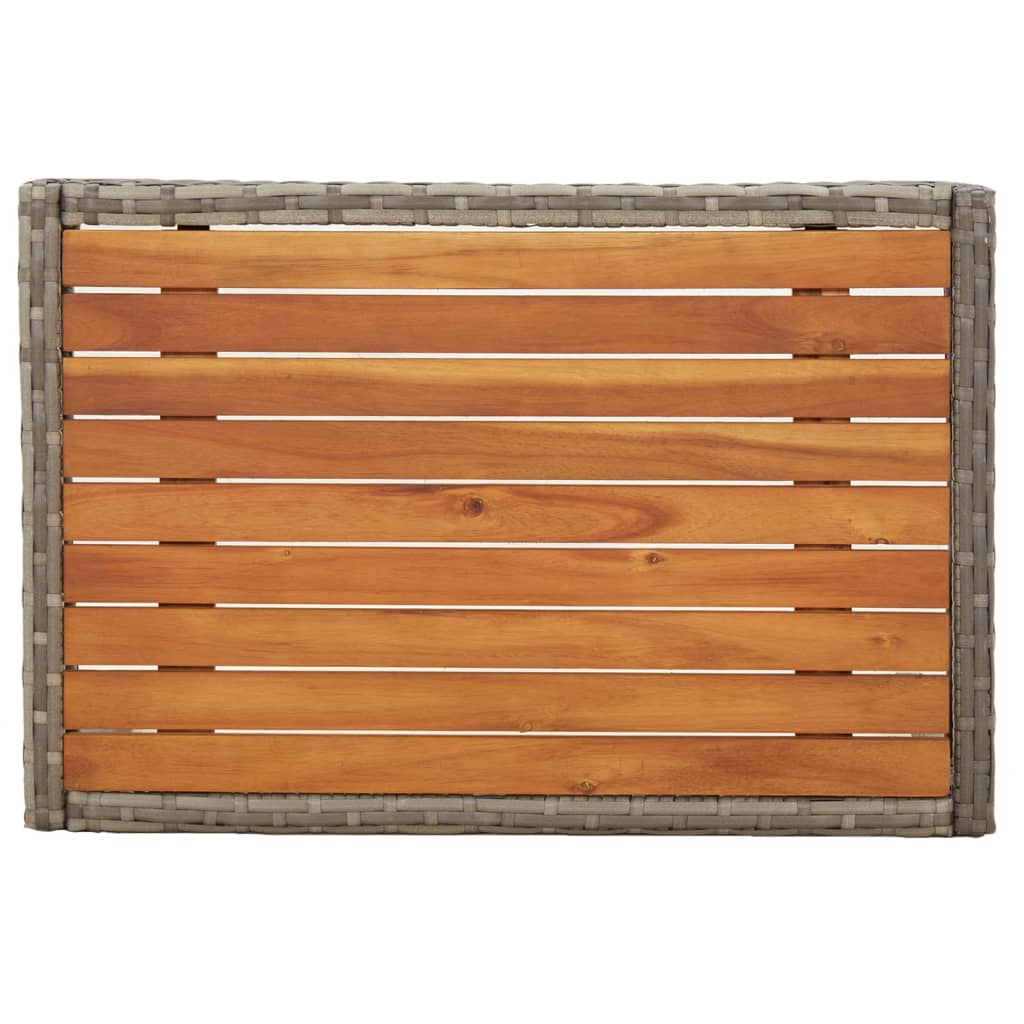 Garten Relaxsessel 2er Set mit Tisch - Polyrattan Lounge Möbel