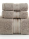 Baumwoll-Handtuch Set 3-teilig - Badetuch 70x150cm + 2 Handtücher 34x75cm