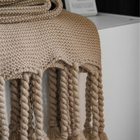 Nordic Simple Blanket Woolen Knitted Blanket Home Living Room