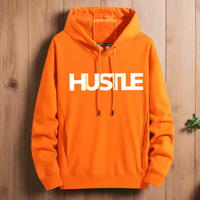 HUSTLE Art ,Winter plush hoodie warm and stylish