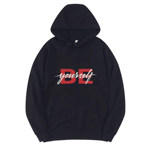 BE YOURSELF,New fashionable round neck hoodie