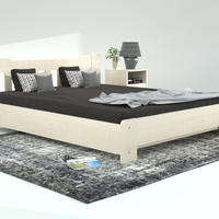 Leo Kieferbett mit Bettkasten | Massivholz | Naturholz | 100% Bio-Bett inkl. Lattenrost