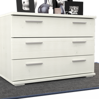 Nobis Kommode Sideboard | 3 große Schubladen | 57cm hoch | 100% Bio Kiefer Massivholz