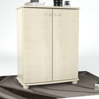 Anika Kommode Sideboard | mit Kleiderstange | 2-Türig | 100% Bio Kiefer