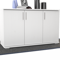 Nobis Kommode Sideboard | Anrichte | 3-Türig mit Regalböden | 100% Bio Kiefer Massivholz
