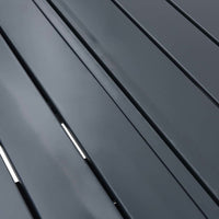 Ausziehbarer Gartentisch Aluminium 180-240 cm – Anthrazit