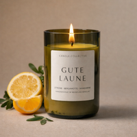 Gute Laune – Handgegossene Sojawachs-Duftkerze mit ätherischen Ölen