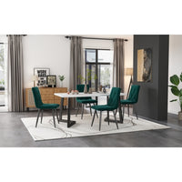 Eleganter Esszimmerstuhl aus Kupfersamt – Luxuriöser Komfort für Ihr Esszimmer