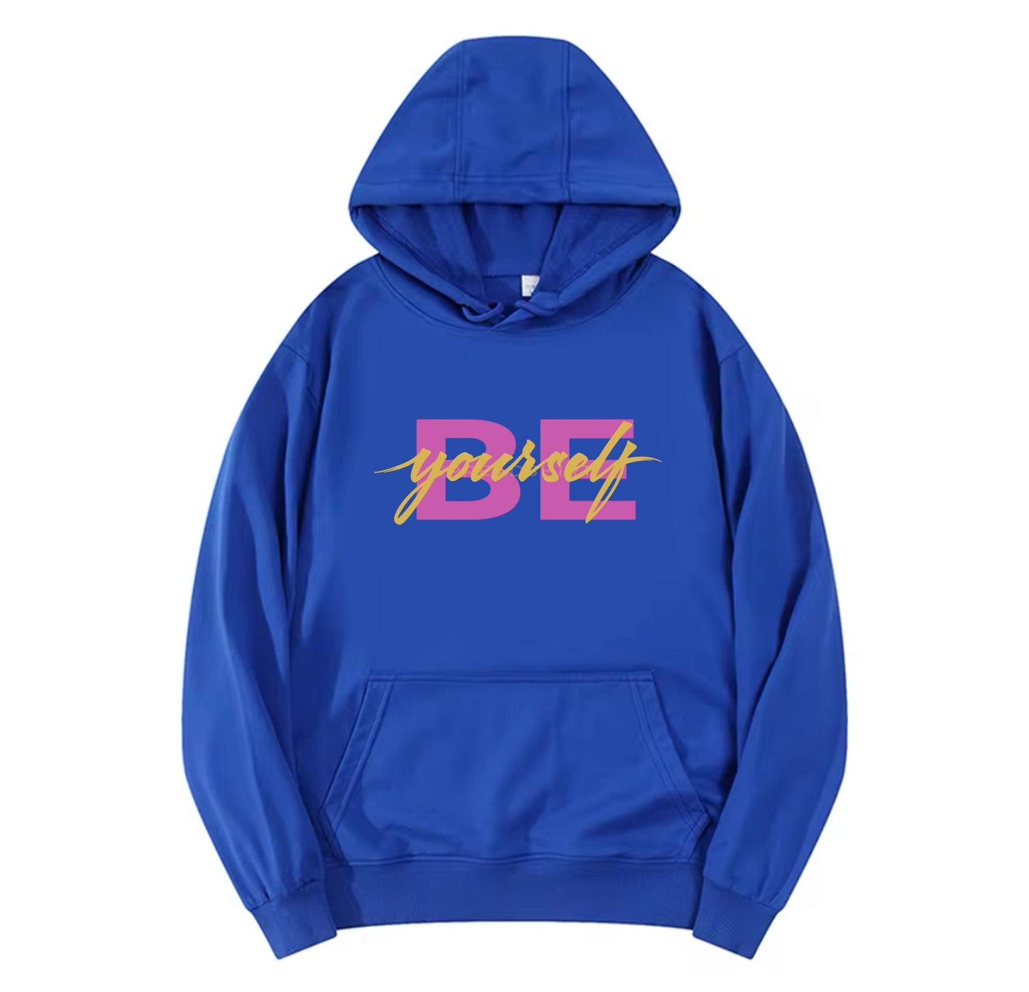 BE YOURSELF,New fashionable round neck hoodie