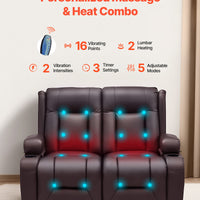 Loveseat Relaxsofa elektrisch – Heizung, Massage & USB-Ports