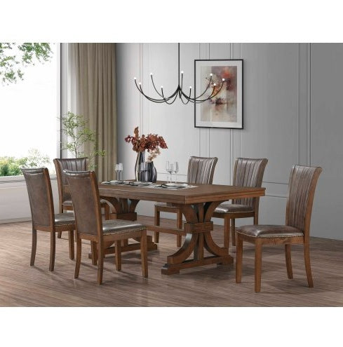 Esstisch Gummibaumholz 200 cm – Für 6-8 Personen, Eiche