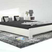 Leo Kieferbett mit Bettkasten | Massivholz | Naturholz | 100% Bio-Bett inkl. Lattenrost