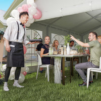 20' X 40' Large Wedding Tent With Removable Protective Sidewalls For Wedding And BBQ And Versatile Uses White