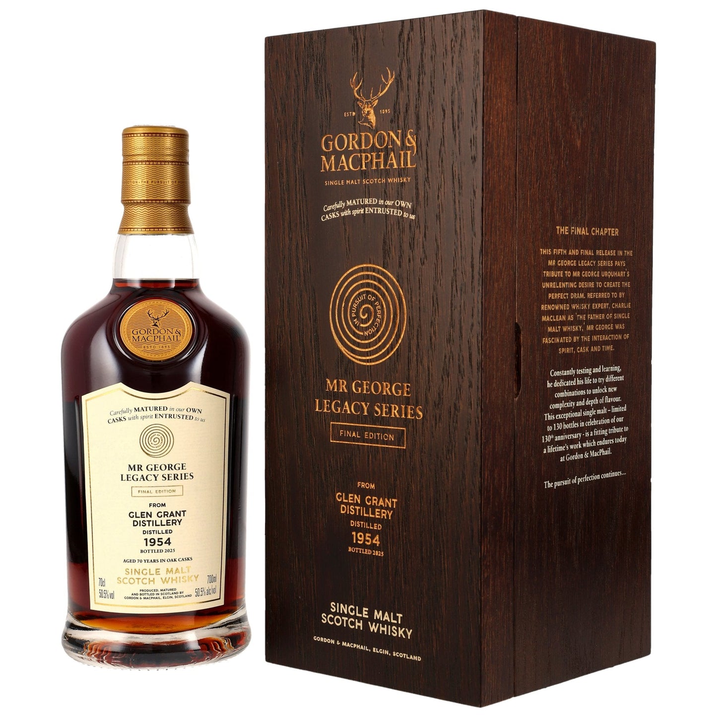 Glen Grant 70 1954/2025 - Gordon & MacPhail - Mr. George Legacy Final Edition - First Fill Sherry Puncheon #1823