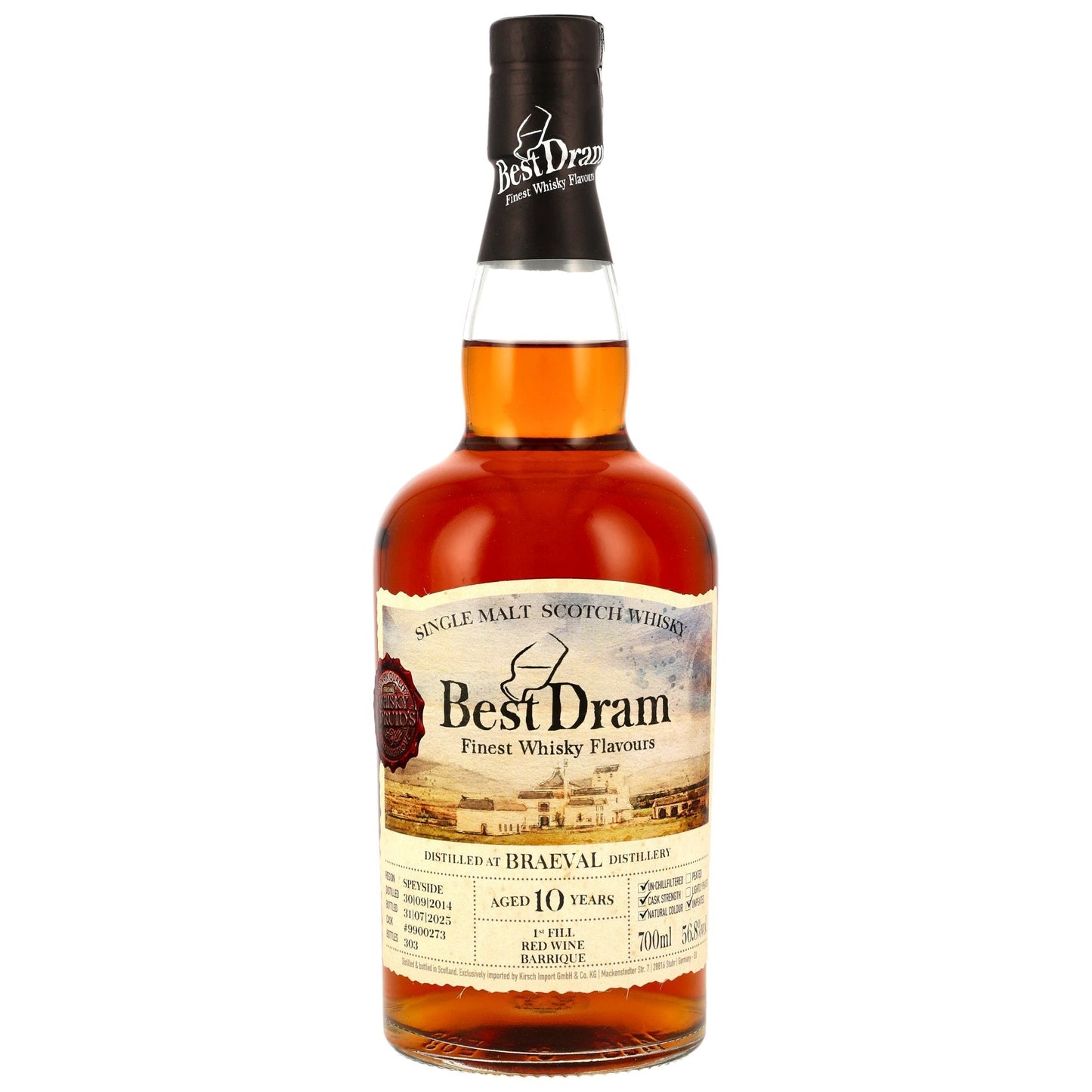 Braeval 10 2014/2025 - Best Dram - 1st Fill Red Wine Barrique #9900273