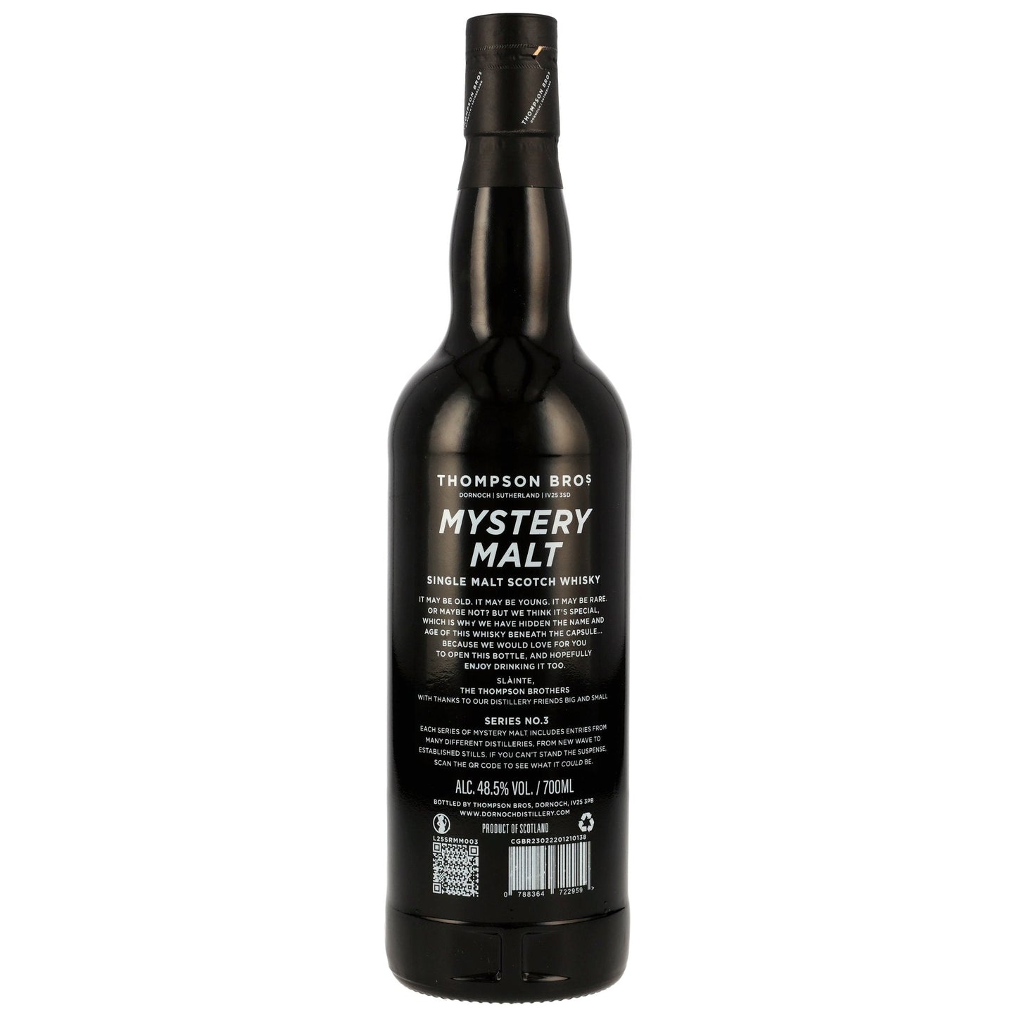 Mystery Malt Series #3 - Single Malt Scotch Whisky - Thompson Bros.