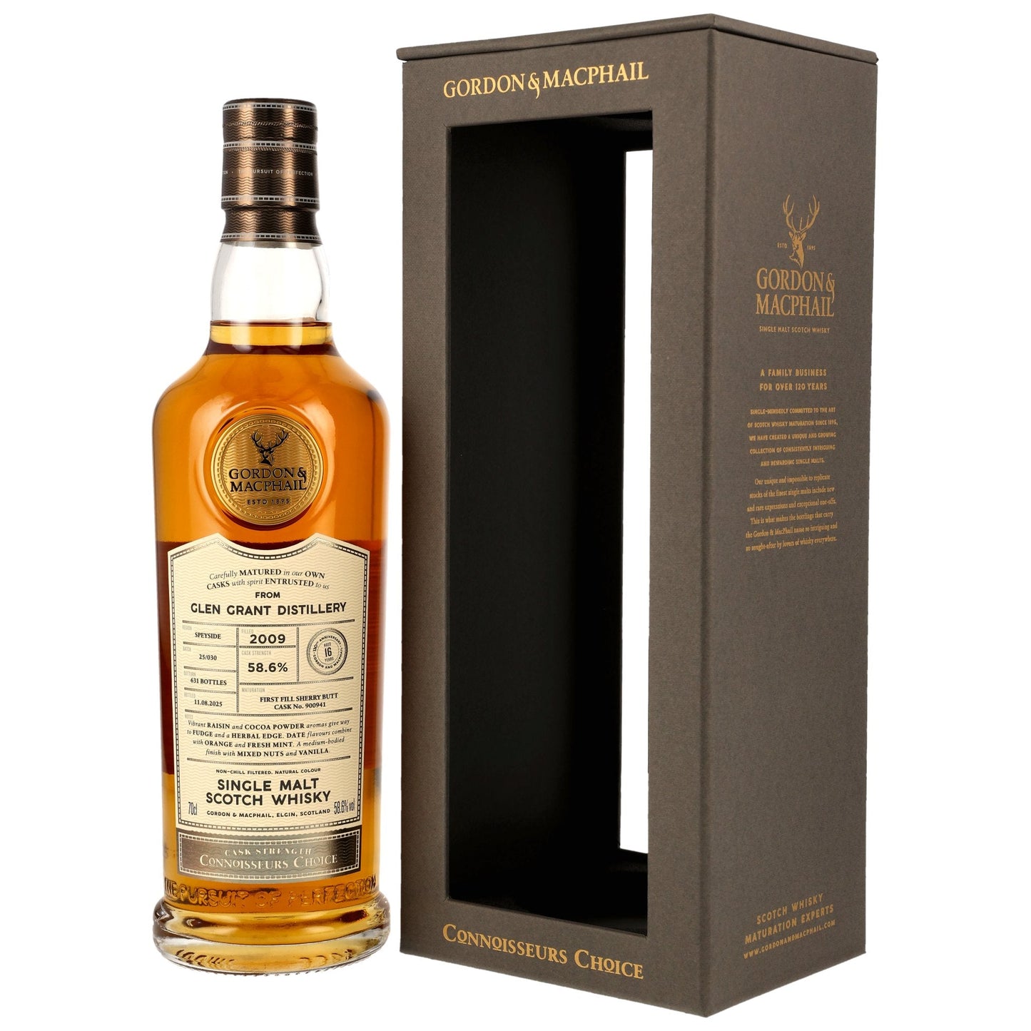 Glen Grant 16 2009/2025 - Gordon & MacPhail - 1st Fill Sherry Butt #900941