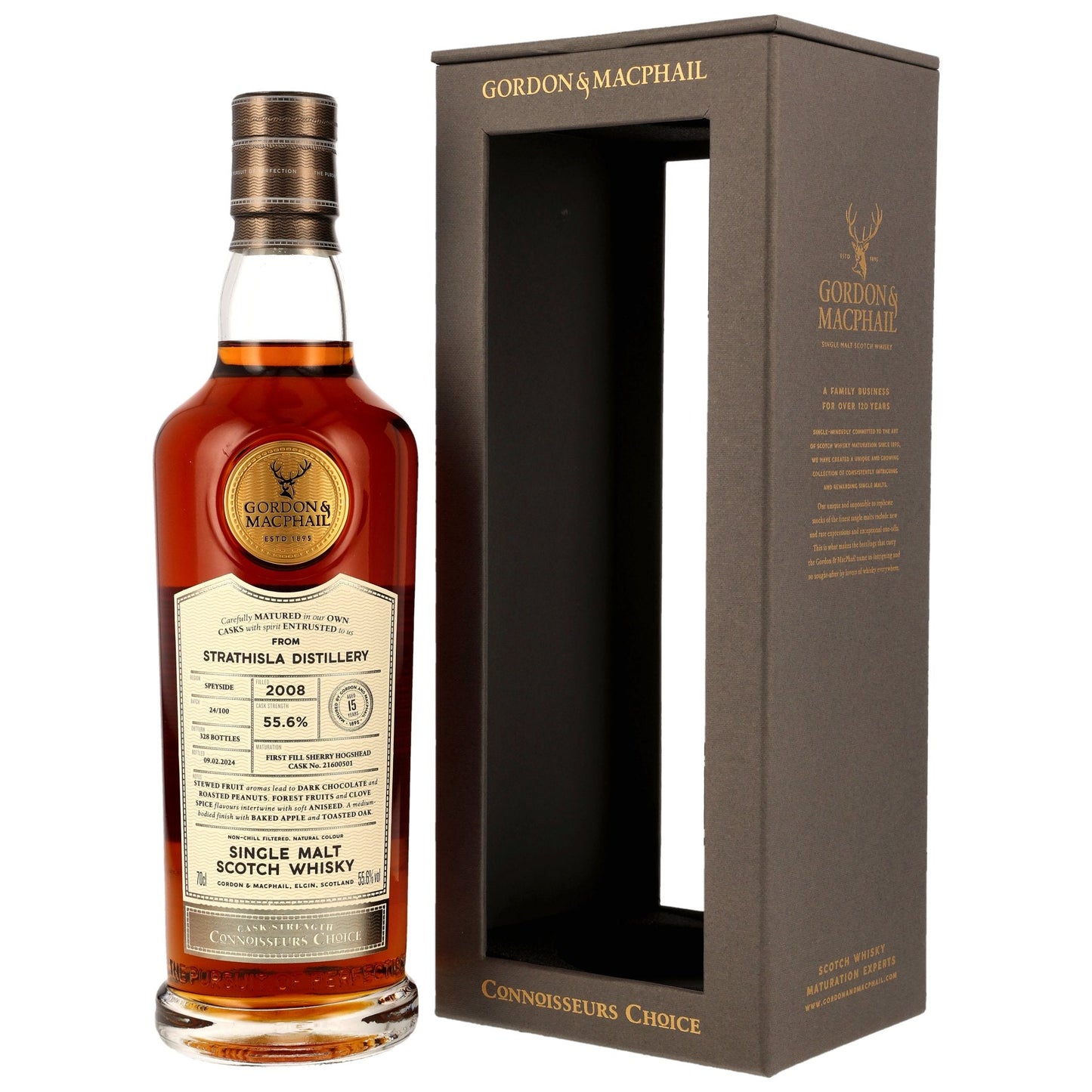 Strathisla 15 2008/2024 - Gordon & MacPhail - 1st Fill Sherry Cask #21600501