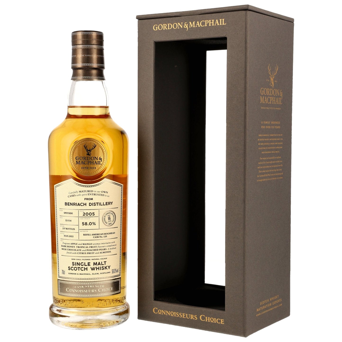 Benriach 16 2005/2022 - Gordon & MacPhail - Refill American Hogshead #120